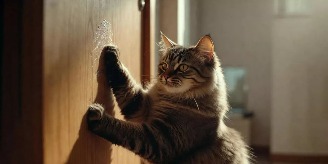 Katze kratzt an der Tür - Ein Hilferuf, der mehr als nur Training braucht