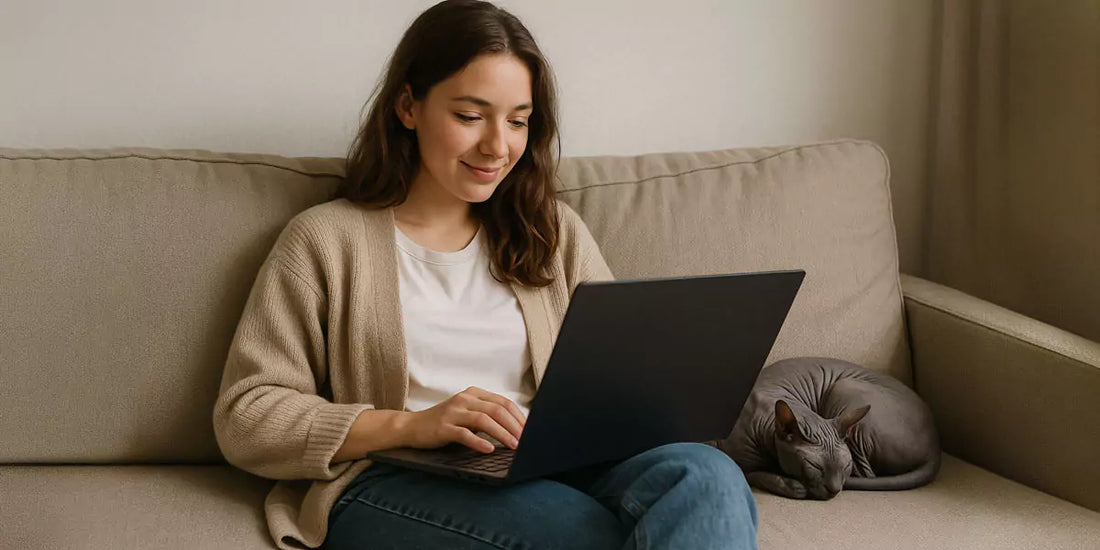 Katze zuckt im Schlaf