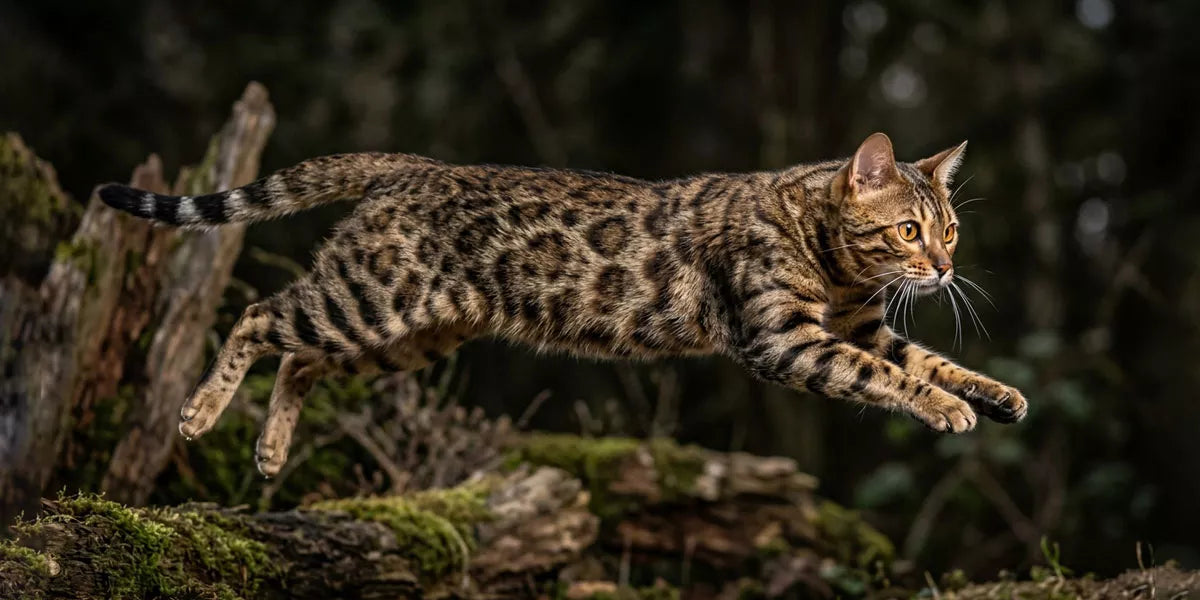 Die Sprungkraft der Katzen