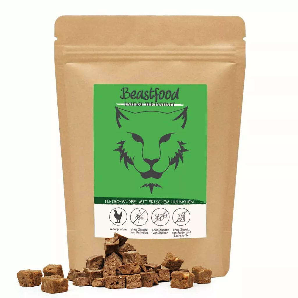 Beastfood Fleischwürfel mit frischem Hühnchen